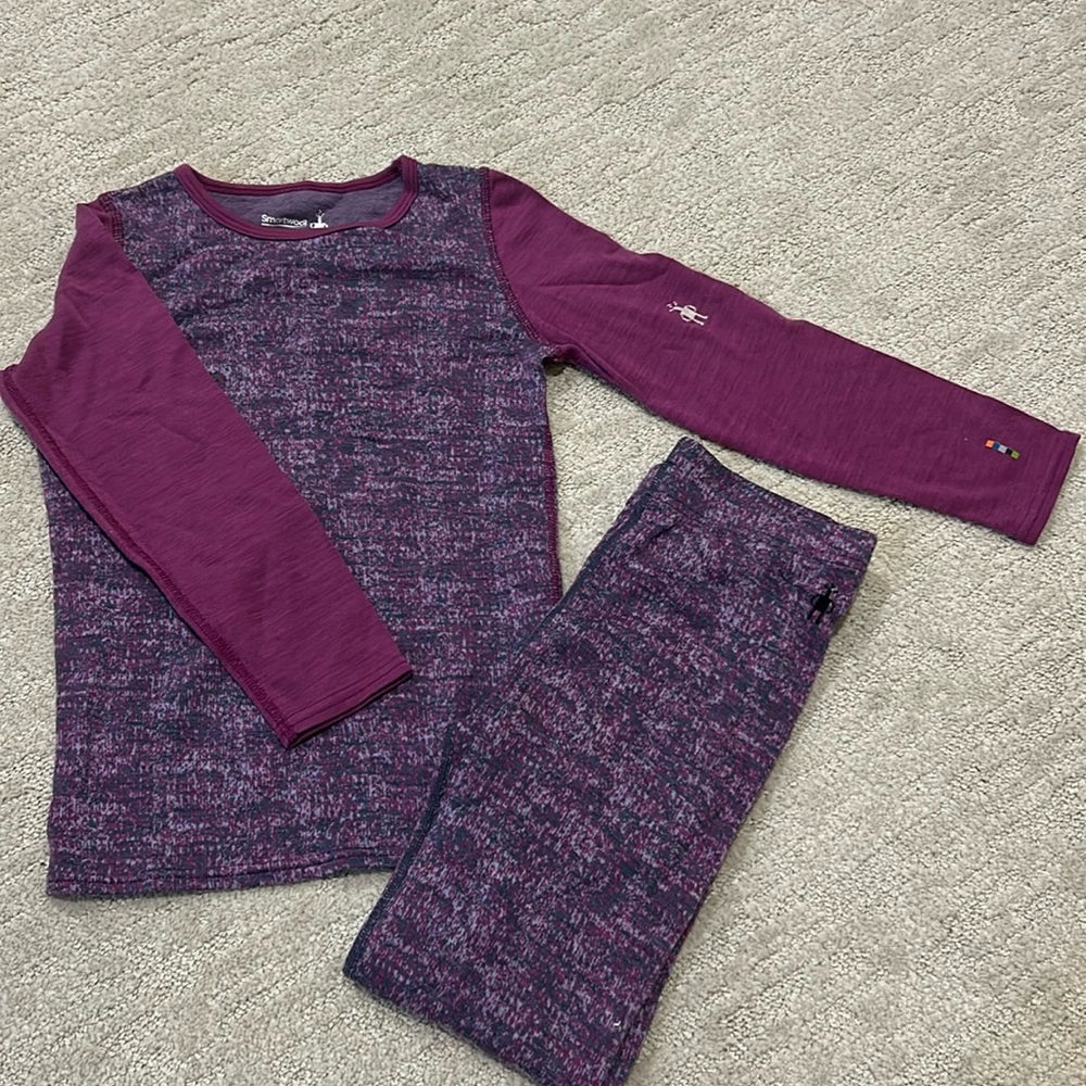 Girls Smartwool Merino Long Sleeve Base Layer